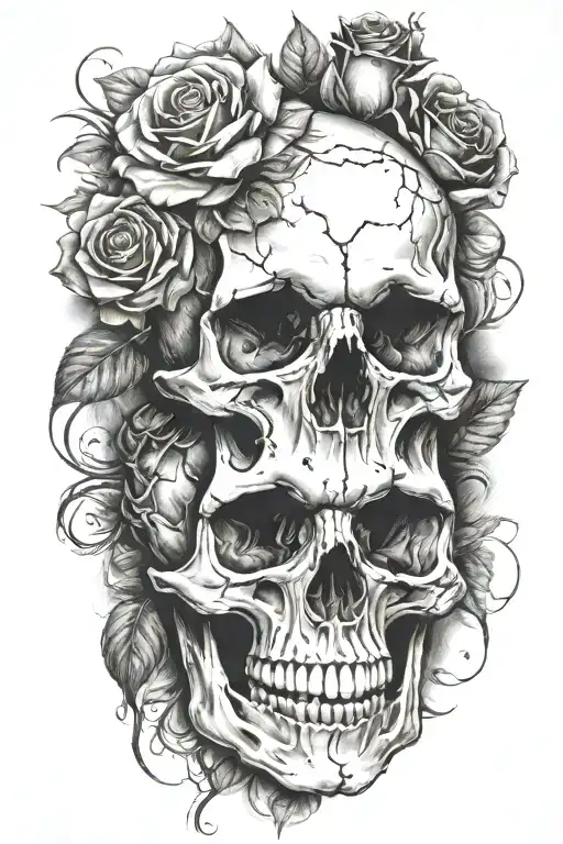 Skull And Roses