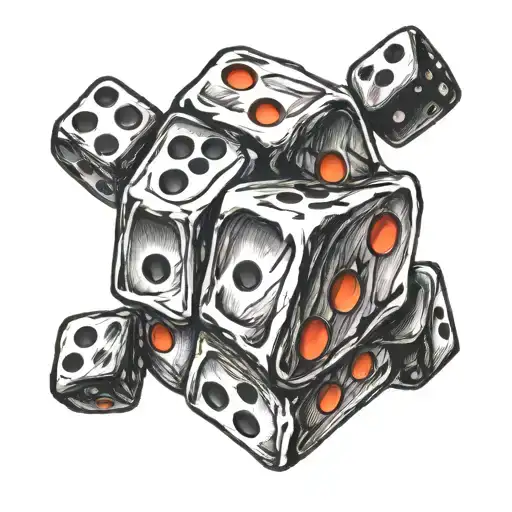 Dice Symbolizing The Gamble