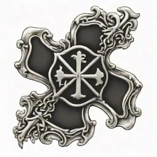 Maltese Cross Firefighter Emblem