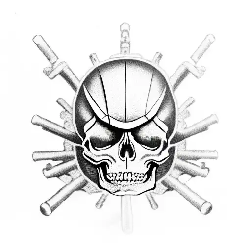 Skeleton With Helmet Shooting With An Ar-15