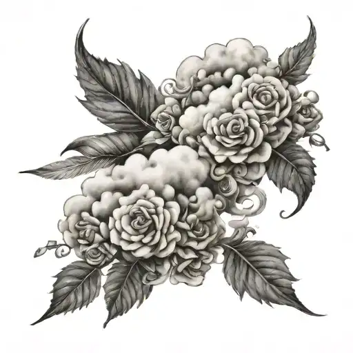 Cloud Of Luck And Charm Tattoo Design