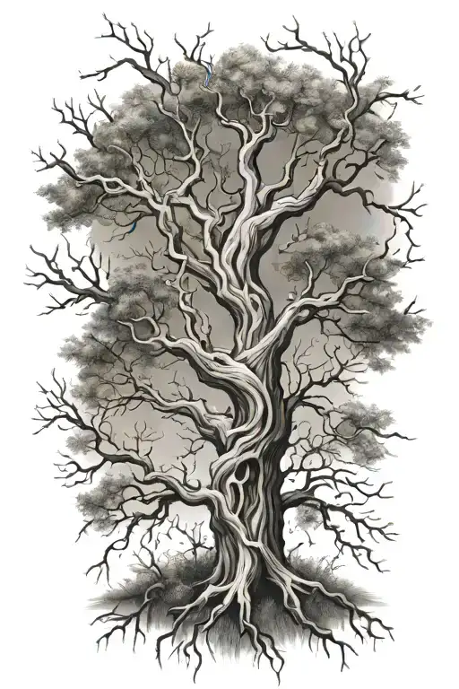 Twisted Family Tree Branches