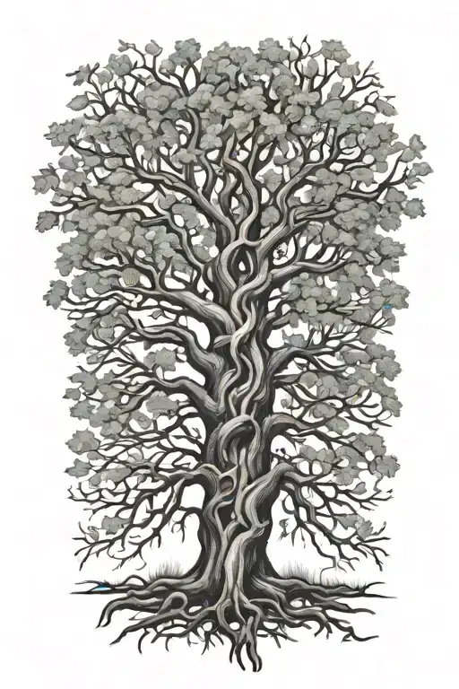 Twisted Family Tree Branches