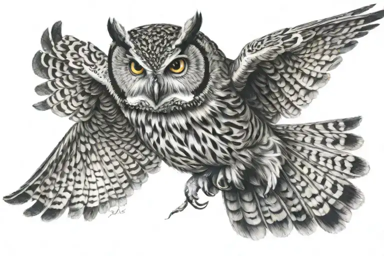 Owl Flying