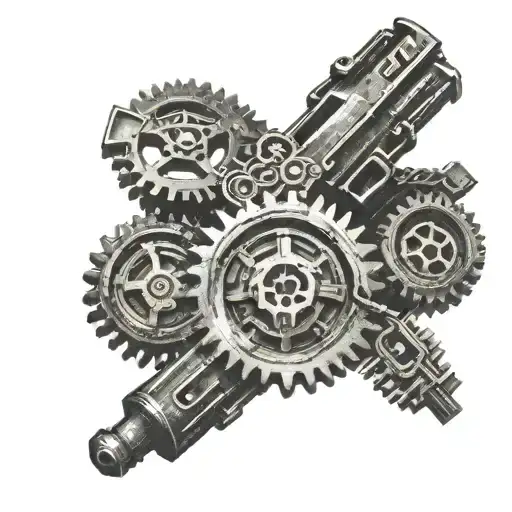 Gears Of War Logo With Dog Tags