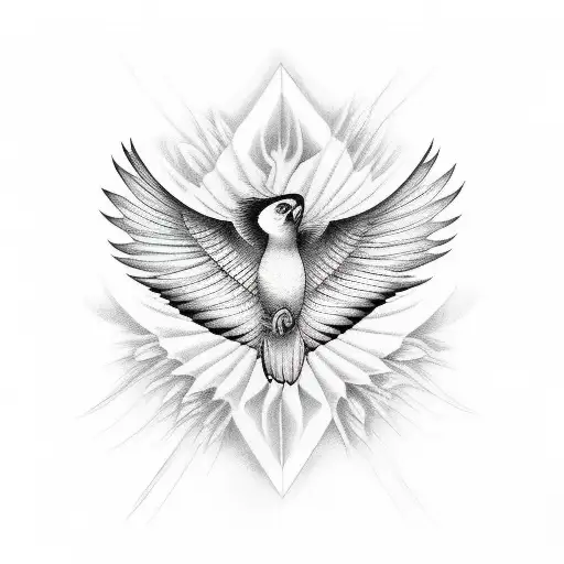 Aguia With Cloud With Wing With Lines