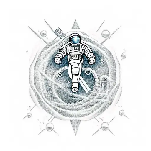 Astronaut And Deep Sea Diver