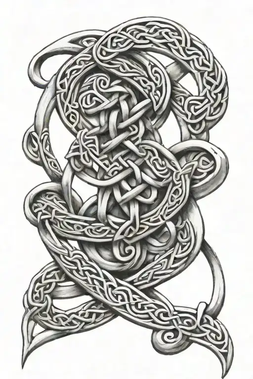 Viking Celtic Knot Design Incorporating