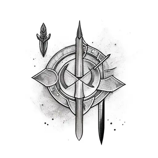 Arrows Or Sword With Warrior