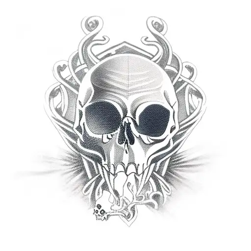 Odin Raven Skull Nordic