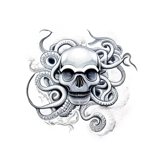 Kraken Wrapped Itself Around Skull