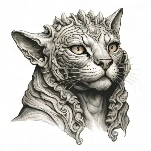 Cat Face The Sphinx Breed
