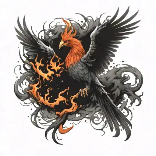 Phoenix Rising From Ashes