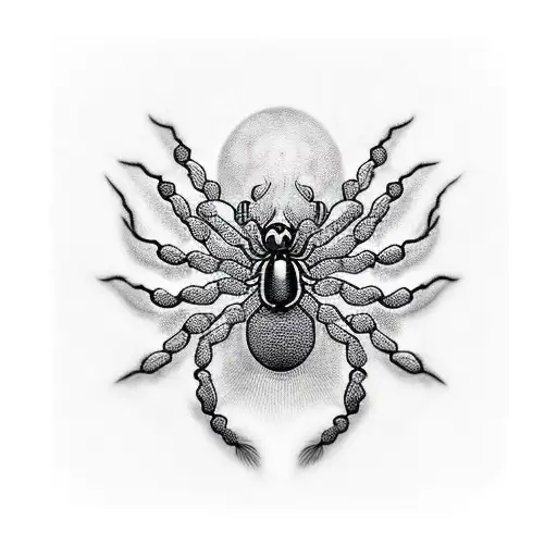 Black Spider Symmetrical