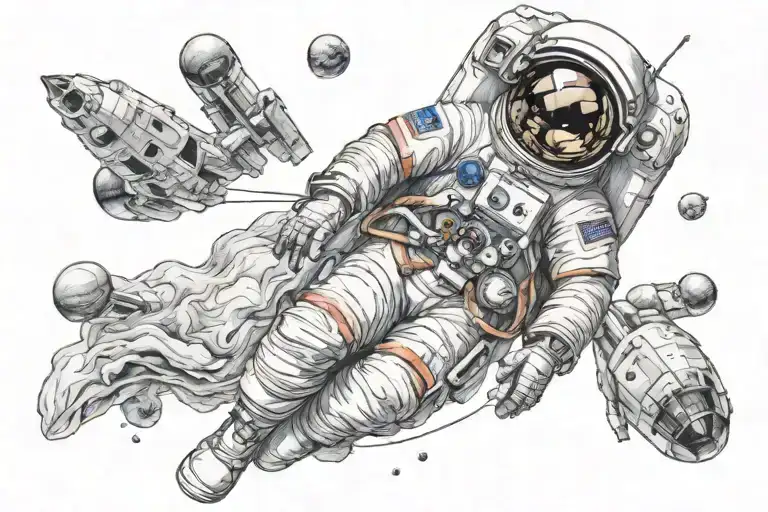 Astronaut Floating