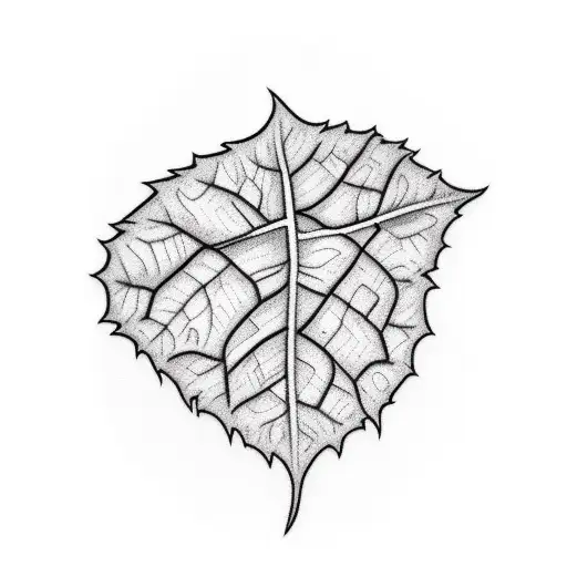 Black And White Leaf Bleeding