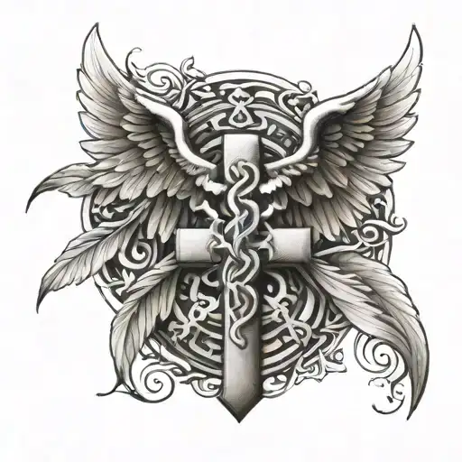 Star Of Life With Angel Wings