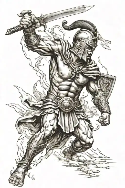 Spartan Greek Fight Scene