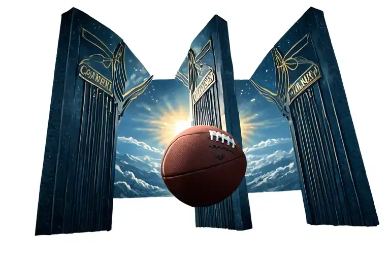 Heaven Like Football Field Leading Towards Heaven Gates