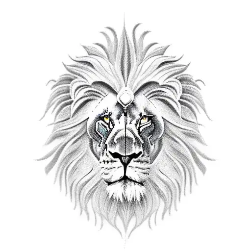 Women With Mask Lion