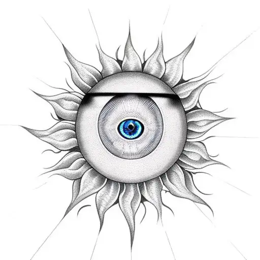 Evil Eye With Sun