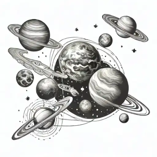 Space With Planets Around