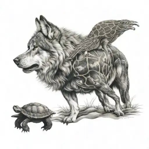Wolf And Turtle