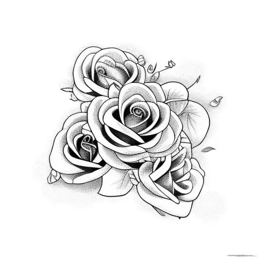 Large Snake With Small Roses