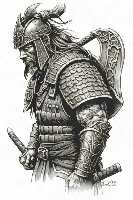 Samurai Gladiator Viking Warrior