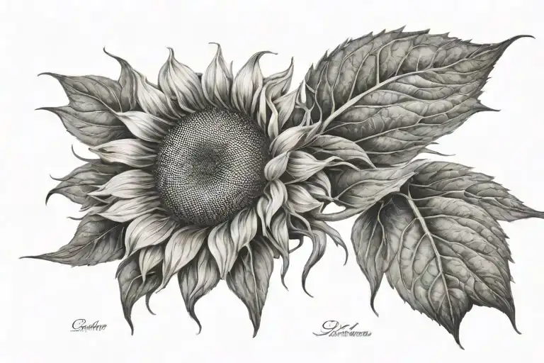 Sunflower With Name