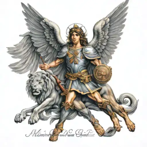 St Michael Protecting My Sons Names Leo And Sonny