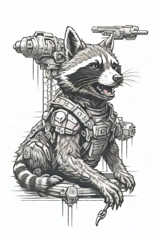 Rocket From Guardians Of The Galaxy In Prison Bars