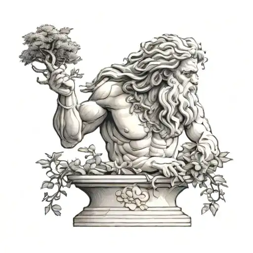 Zeus And A Bonsai Tree