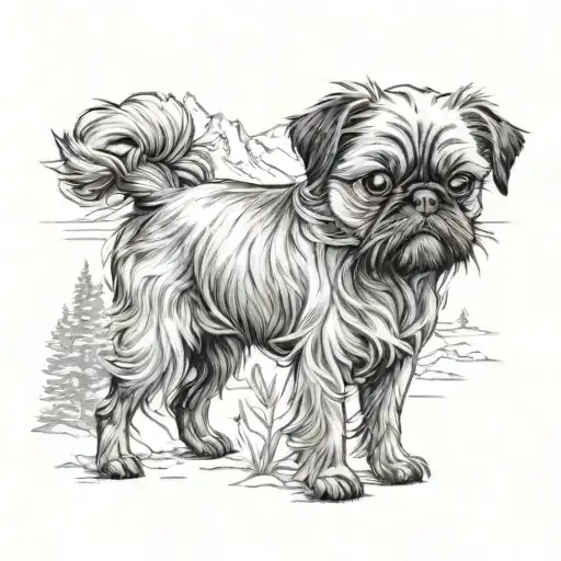 Brussels Griffon Mountain Peaks