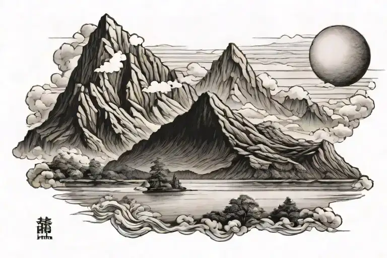 Mount Fugi With Sun Rising