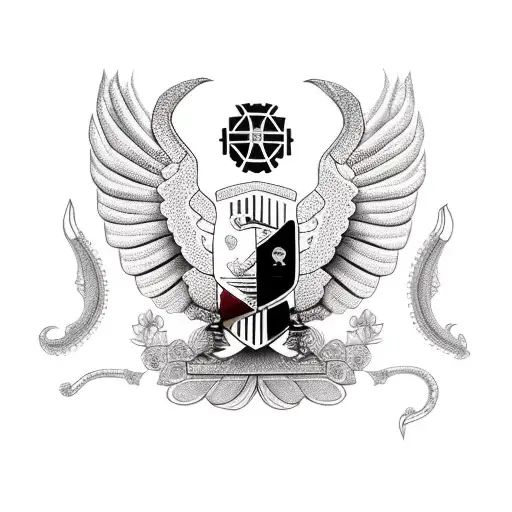 Image Of A Cadillac With Hindu Symbols