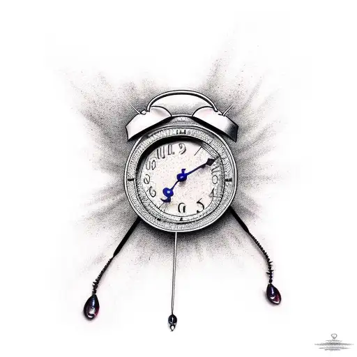 Clock Melting Like Wine