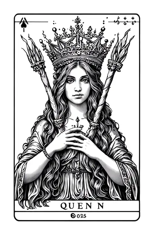 Queen Of Wands Tarot Card