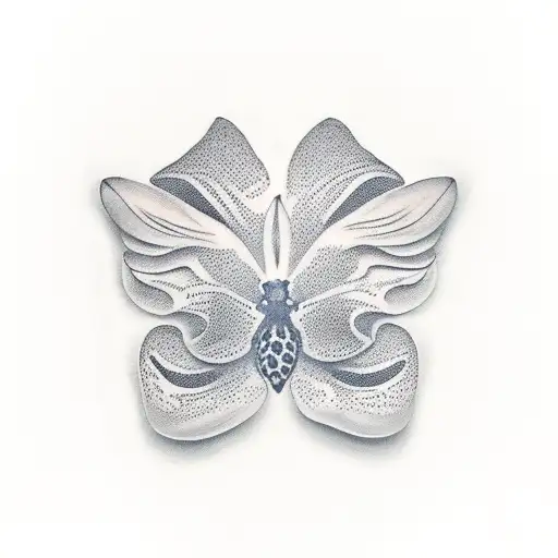 Paw Prints Orchid Butterfly