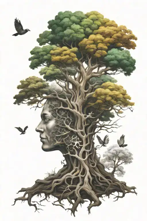 Ygdra Tree And 9 Realms