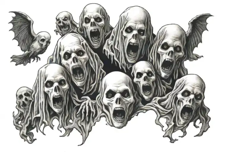 Group Of Ghosts