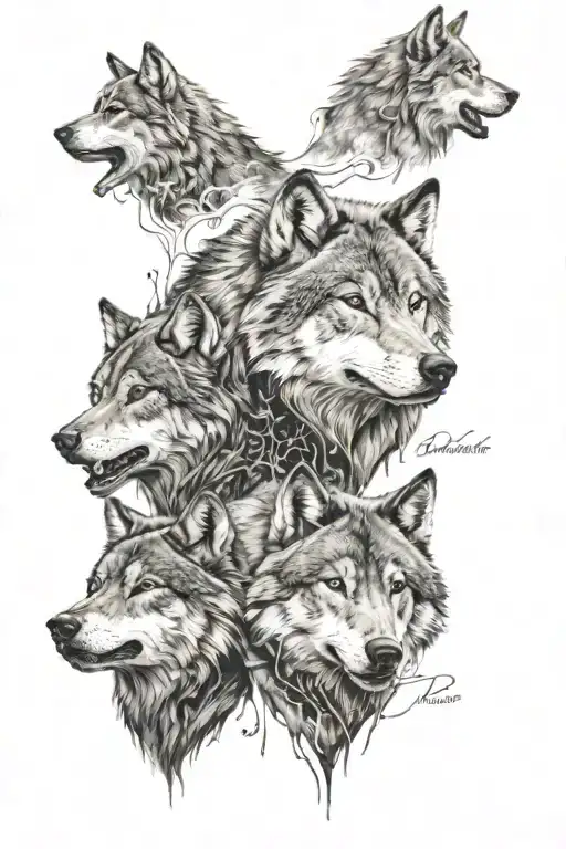 Nordic 2 Wolves Skoll