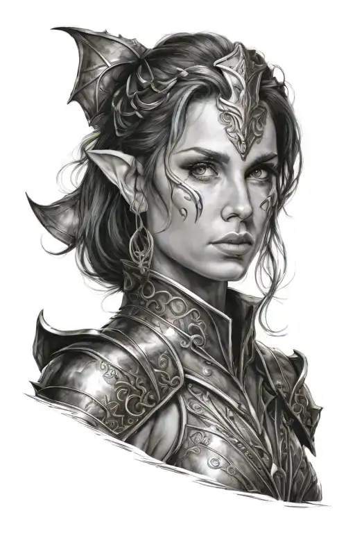 Pretty Women In Elf Armor