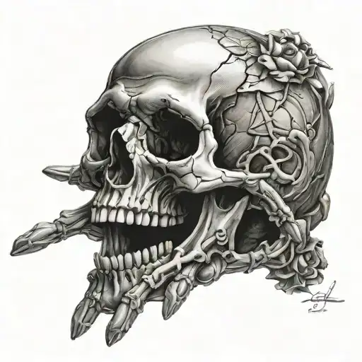 Skull And Hand