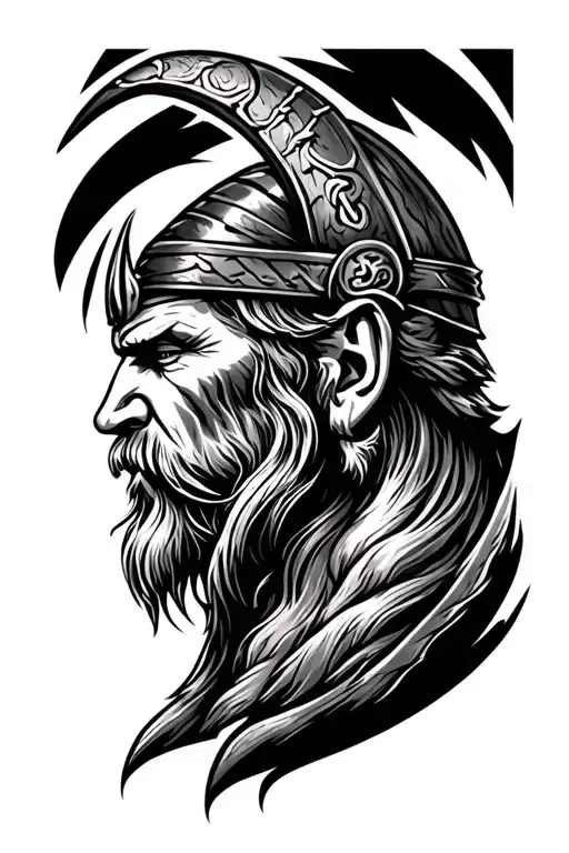 Viking Head Profile