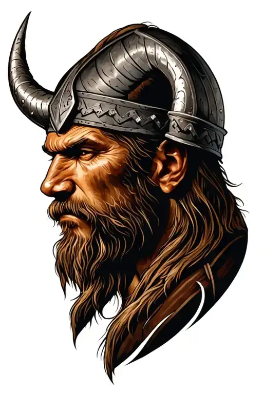 Viking Head Profile
