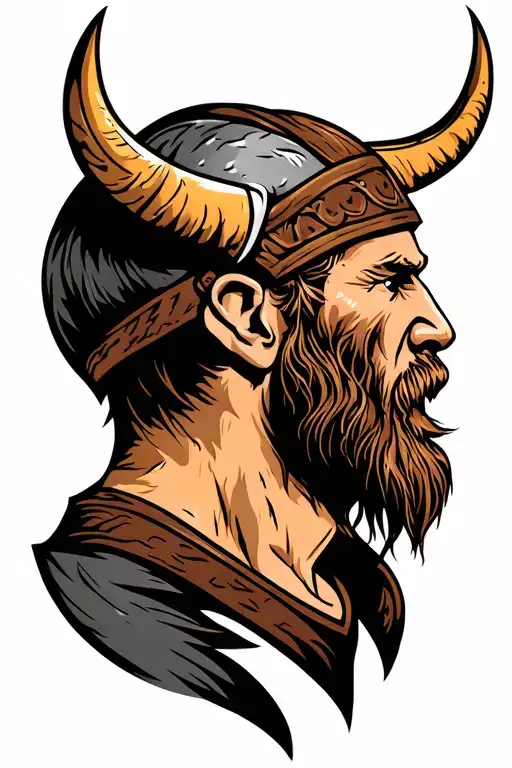 Viking Head Profile