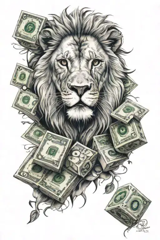 Money Life Dices Lion