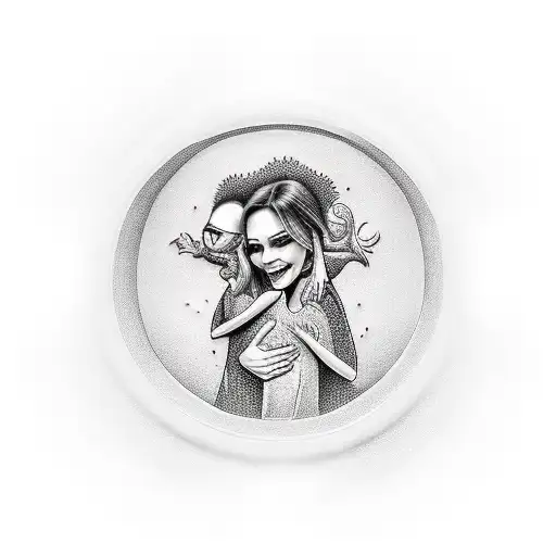 Strong Bonding Of Mom And Daughter