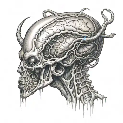 Alien And Neuroscience Brain